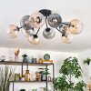 Koyoto Plafondlamp, Kogellampje 81 cm Amber, Duidelijk, Rookkleurig, 10-lichts