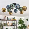 Ripoll Plafondlamp, Kogellampje Blauw, Goud, Groen, 10-lichts