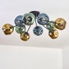 Ripoll Plafondlamp, Kogellampje Blauw, Goud, Groen, 10-lichts