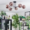 Koyoto Plafondlamp, Kogellampje 78 cm Koperkleurig, 6-lichts
