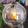 Koyoto Hanglamp, Kogellampje, Cluster hanglamp 35 cm Amber, Chroom, Duidelijk, Rookkleurig, 4-lichts