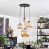 Koyoto Hanglamp, Kogellampje, Cluster hanglamp Amber, 4-lichts