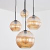Koyoto Hanglamp, Kogellampje, Cluster hanglamp Amber, 4-lichts