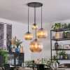 Koyoto Hanglamp, Kogellampje, Cluster hanglamp Amber, 4-lichts