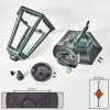 Hongkong Wandlamp voor buiten, Wandlamp Groen, Zwart, 1-licht