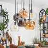 Ripoll Hanglamp, Kogellampje, Hanglamp Amber, Duidelijk, Rookkleurig, 6-lichts