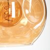 Ripoll Hanglamp, Kogellampje, Hanglamp Amber, Duidelijk, Rookkleurig, 6-lichts