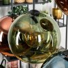 Koyoto Hanglamp, Kogellampje, Hanglamp Blauw, Groen, Koperkleurig, 6-lichts