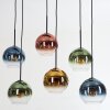 Koyoto Hanglamp, Kogellampje, Hanglamp Blauw, Goud, Groen, Duidelijk, Koperkleurig, 6-lichts