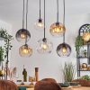 Koyoto Hanglamp, Kogellampje, Hanglamp Amber, Duidelijk, Rookkleurig, 6-lichts