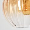 Koyoto Hanglamp, Kogellampje, Hanglamp Amber, Duidelijk, Rookkleurig, 6-lichts