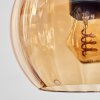 Koyoto Hanglamp, Kogellampje, Hanglamp Amber, Duidelijk, Rookkleurig, 6-lichts