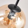 Koyoto Plafondlamp, Kogellampje 81 cm Amber, Duidelijk, Rookkleurig, 10-lichts