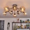 Koyoto Plafondlamp, Kogellampje 81 cm Amber, Duidelijk, Rookkleurig, 10-lichts