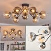 Koyoto Plafondlamp, Kogellampje 81 cm Amber, Duidelijk, Rookkleurig, 10-lichts