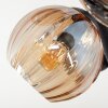 Koyoto Plafondlamp, Kogellampje Amber, Rookkleurig, 10-lichts
