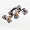 Koyoto Plafondlamp, Kogellampje Amber, Rookkleurig, 10-lichts