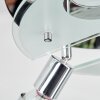 Mirando Plafondlamp, Plafondspot LED Chroom, Zilver, Transparant, Helder, 4-lichts
