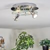 Mirando Plafondlamp, Plafondspot LED Chroom, Zilver, Transparant, Helder, 4-lichts