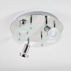 Mirando Plafondlamp, Plafondspot LED Chroom, Zilver, Transparant, Helder, 4-lichts