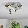 Mirando Plafondlamp, Plafondspot LED Chroom, Zilver, Transparant, Helder, 4-lichts