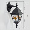 Naofe Wandlamp voor buiten, Wandlamp Zwart, 1-licht