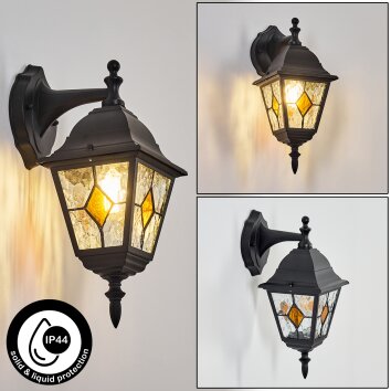 Naofe Wandlamp voor buiten, Wandlamp Zwart, 1-licht