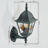 Naofe Wandlamp voor buiten, Wandlamp Groen, Zwart, 1-licht