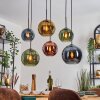 Koyoto Hanglamp, Kogellampje, Hanglamp Blauw, Goud, Groen, Koperkleurig, 6-lichts