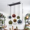 Koyoto Hanglamp, Kogellampje, Hanglamp Blauw, Goud, Groen, Koperkleurig, 6-lichts