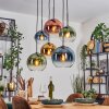 Koyoto Hanglamp, Kogellampje, Hanglamp Blauw, Goud, Groen, Duidelijk, Koperkleurig, 6-lichts