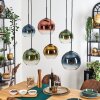 Koyoto Hanglamp, Kogellampje, Hanglamp Blauw, Goud, Groen, Duidelijk, Koperkleurig, 6-lichts