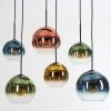 Koyoto Hanglamp, Kogellampje, Hanglamp Blauw, Goud, Groen, Duidelijk, Koperkleurig, 6-lichts