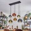 Koyoto Hanglamp, Kogellampje, Hanglamp Blauw, Goud, Groen, Duidelijk, Koperkleurig, 6-lichts