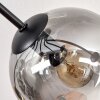 Gastor Plafondlamp, Kogellampje Amber, Duidelijk, Rookkleurig, 8-lichts