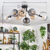 Koyoto Plafondlamp, Kogellampje 85 cm Amber, Duidelijk, Rookkleurig, 8-lichts
