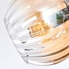 Koyoto Plafondlamp, Kogellampje 85 cm Amber, Duidelijk, Rookkleurig, 8-lichts