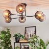 Koyoto Plafondlamp, Kogellampje 78 cm Duidelijk, Rookkleurig, 6-lichts