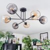 Koyoto Plafondlamp, Kogellampje 78 cm Amber, Duidelijk, Rookkleurig, 6-lichts
