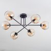 Koyoto Plafondlamp, Kogellampje 78 cm Amber, Duidelijk, 6-lichts