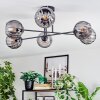 Koyoto Plafondlamp, Kogellampje 78 cm Rookkleurig, 6-lichts