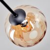 Koyoto Plafondlamp, Kogellampje 78 cm Amber, Rookkleurig, 6-lichts