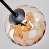 Koyoto Plafondlamp, Kogellampje 78 cm Amber, Duidelijk, Rookkleurig, 6-lichts