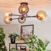 Koyoto Plafondlamp, Kogellampje 78 cm Amber, Duidelijk, Rookkleurig, 6-lichts