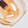 Koyoto Plafondlamp, Kogellampje 78 cm Amber, 6-lichts