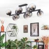 Koyoto Plafondlamp, Kogellampje Duidelijk, Rookkleurig, 10-lichts