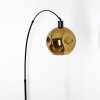 Ripoll Kogellampje, Staande lamp, Booglampen Zwart, 1-licht