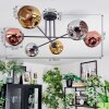 Ripoll Plafondlamp, Kogellampje Chroom, Goud, Koperkleurig, Rookkleurig, 6-lichts