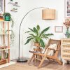 Cavaca Staande lamp, Booglampen Chroom, Zwart, 1-licht
