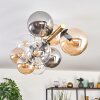 Gastor Plafondlamp, Kogellampje Goud, Zwart, 10-lichts